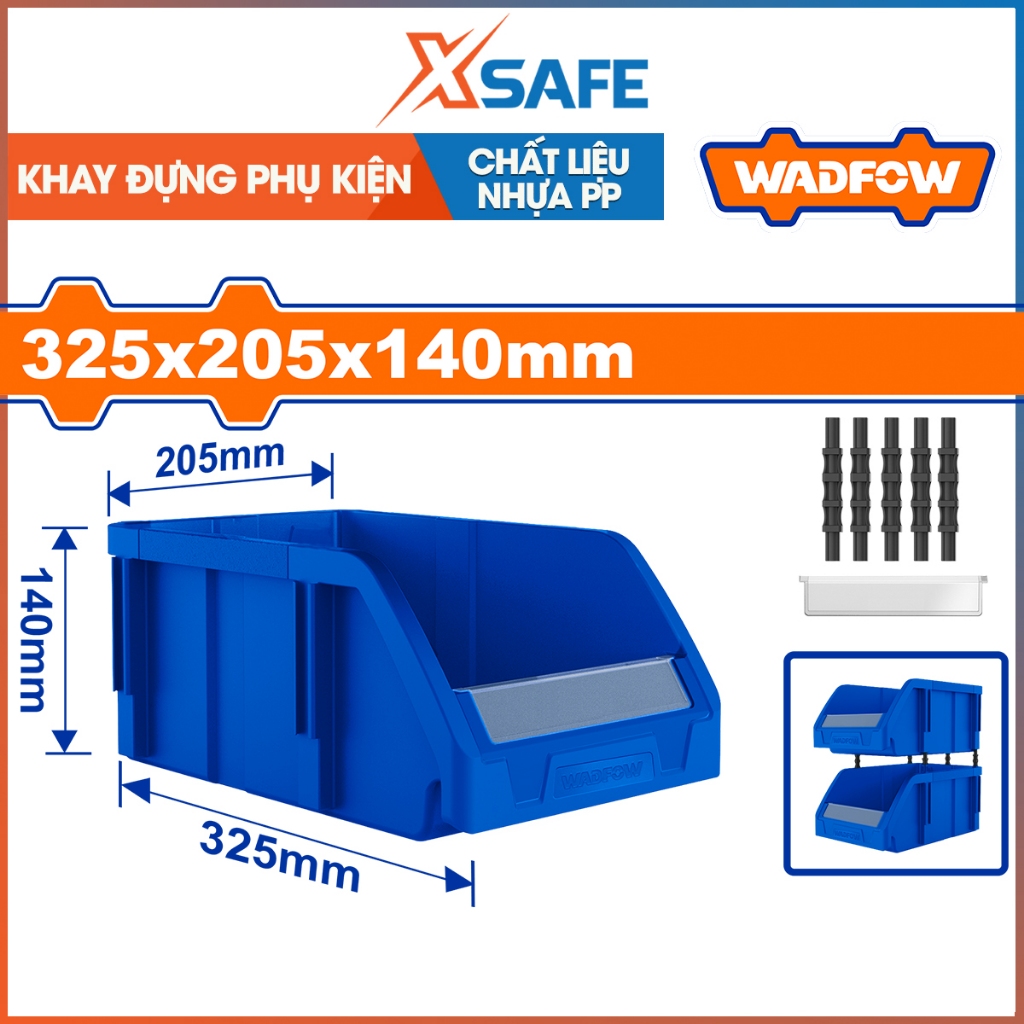 WADFOW WTB0303 ถาดเสริม ขนาด 325x205x140mm วัสดุพลาสติก PP - ของแท้