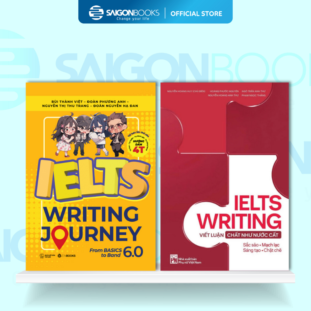 หนังสือ Combo - IELTS Writing Essay Like Distilled Water & IELTS Writing 6.0 จากพื้นฐานถึงขั้นสูง