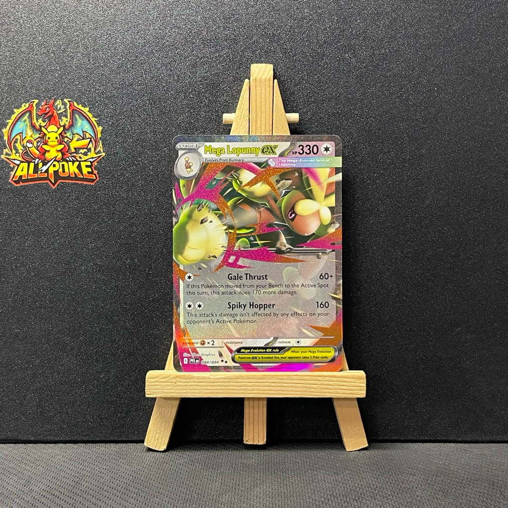 [ AllPoke ] การ์ดโปเกมอน TCG,Mega Lopunny ex - 084/094 -M-NM