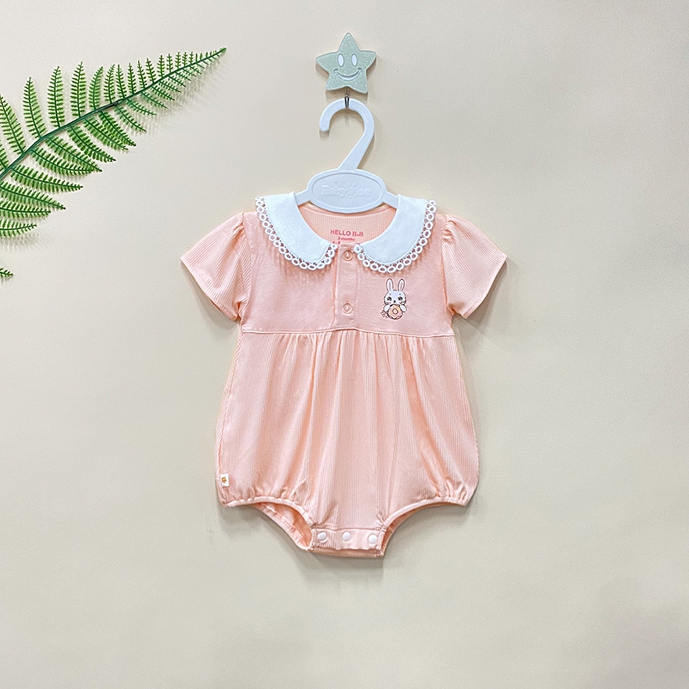 บอดี้สูทเด็กผู้หญิงคอปกใบบัว 1705 - HELLO BnB