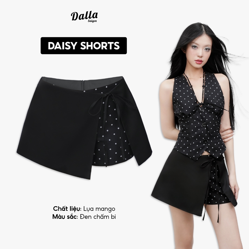 DALLA กางเกงกระโปรงผูกเชือกสั้น (CV34) HOT!