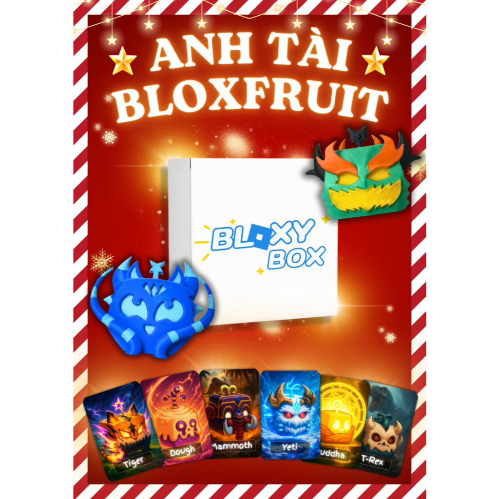 Bloxy Box Gift Box - เวอร์ชันภาษาอังกฤษ Blox Fruit