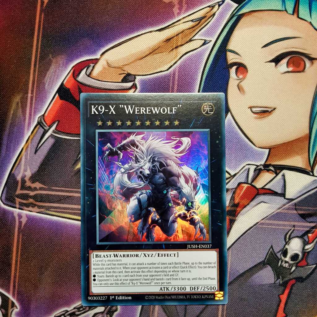 การ์ด Yugioh ของแท้ | K9-X "Werewolf" | JUSH หายากมาก