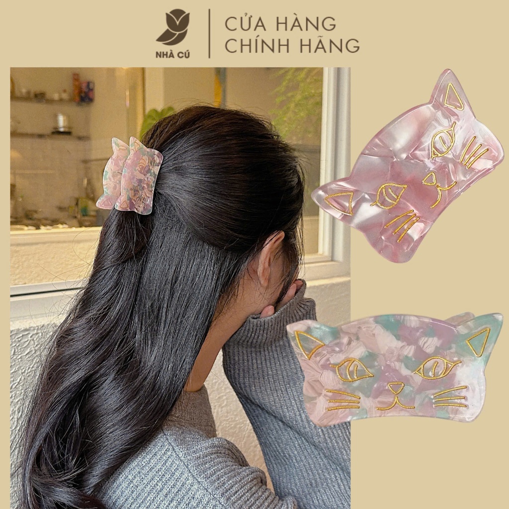 Cat OWL HOUSE กิ๊บติดผมทําจากวัสดุอะคริลิคแฟชั่นสไตล์เกาหลีสําหรับผู้หญิงเทรนด์ร้อน 6024