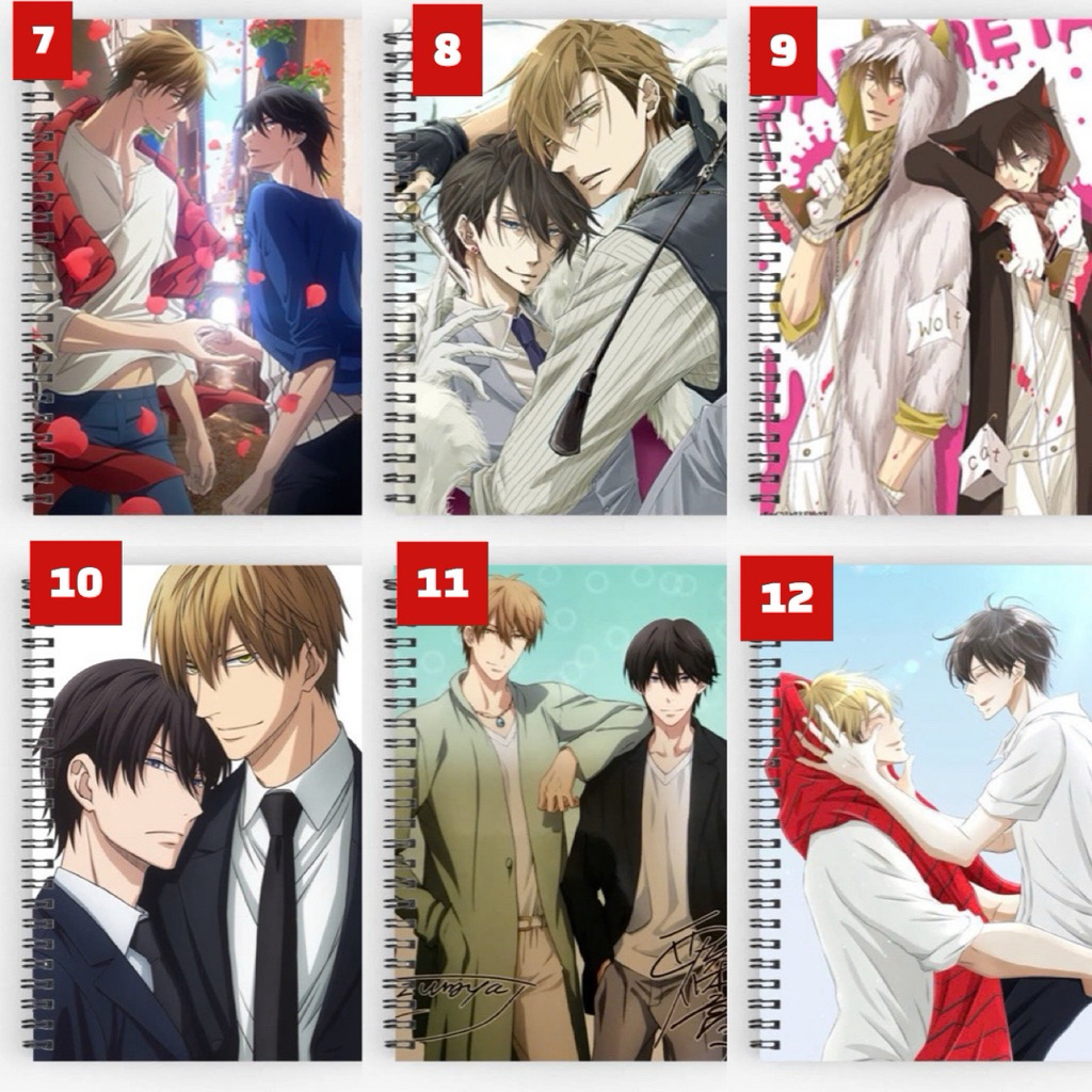 Dakaretai Otoko 1-i ni Odoosarete Imasu สมุดโน๊ตเกลียว/ สมุดบันทึก Dakaretai Otoko lchii ni Odosaret