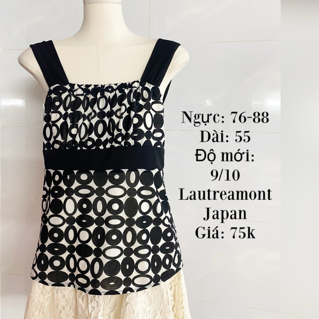 [2HAND] เสื้อแขนกุด/เสื้อกล้ามมีบัสเตอร์เบา Japan