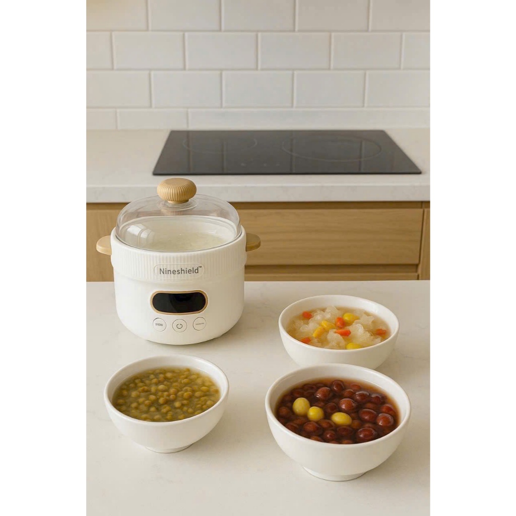 NINESHIELD KB-NC01 KB-NC02 KB-NC03 1L หม้อตุ๋นโจ๊กเก็บคุณค่าทางโภชนาการในสต็อก