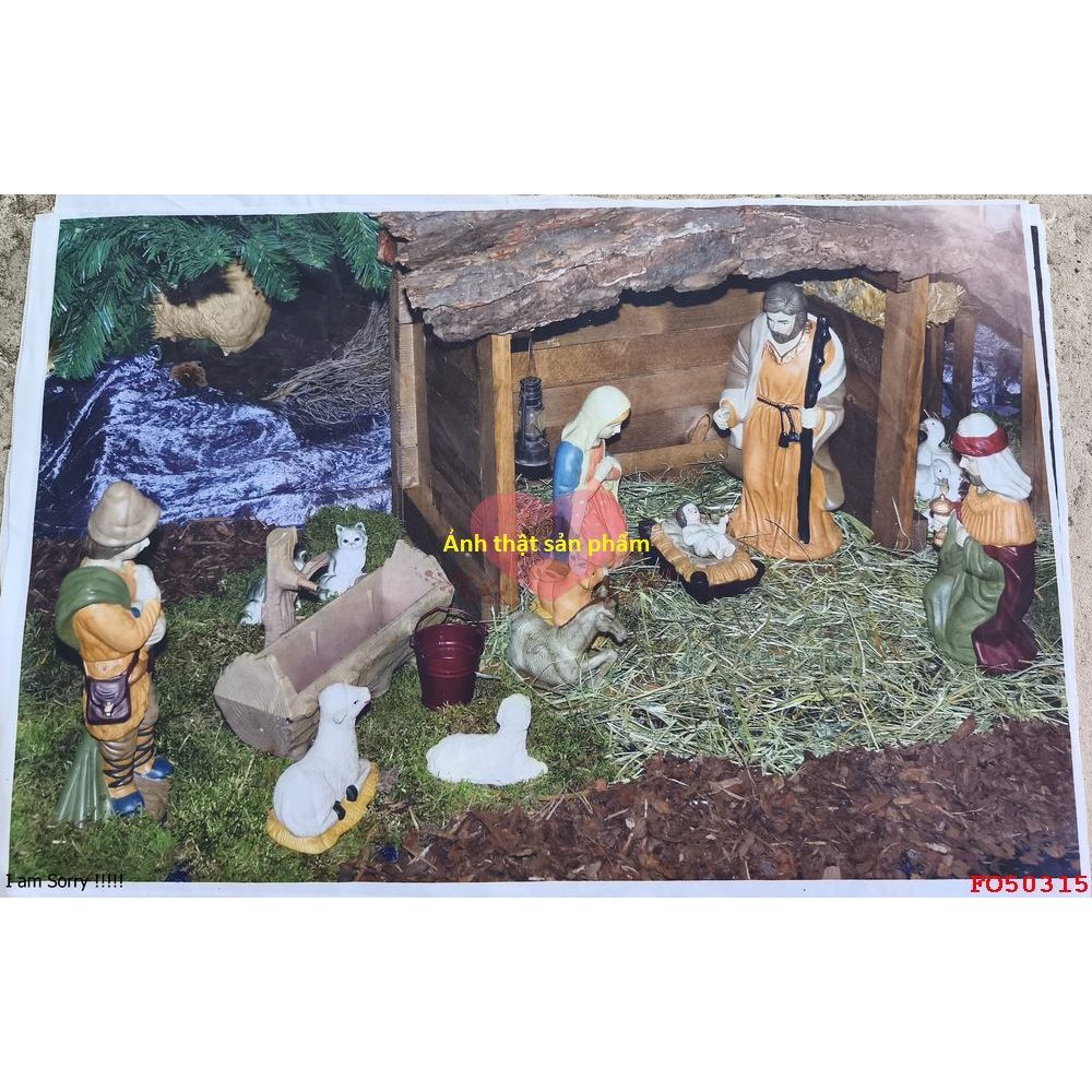 ฉากหลังผ้าธีมถ้ําคริสต์มาสสําหรับตกแต่งสตูดิโอ เครื่องสําอาง ของขวัญ สําหรับ50315 <ฟรีตะขอ+คลิปหนีบแ