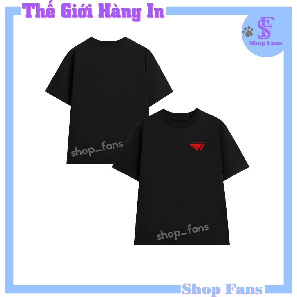 เสื้อยืดพื้นฐาน T1 6 ดาว เสื้อ Championship T1 2025 ใส่ได้ทั้งชายและหญิง