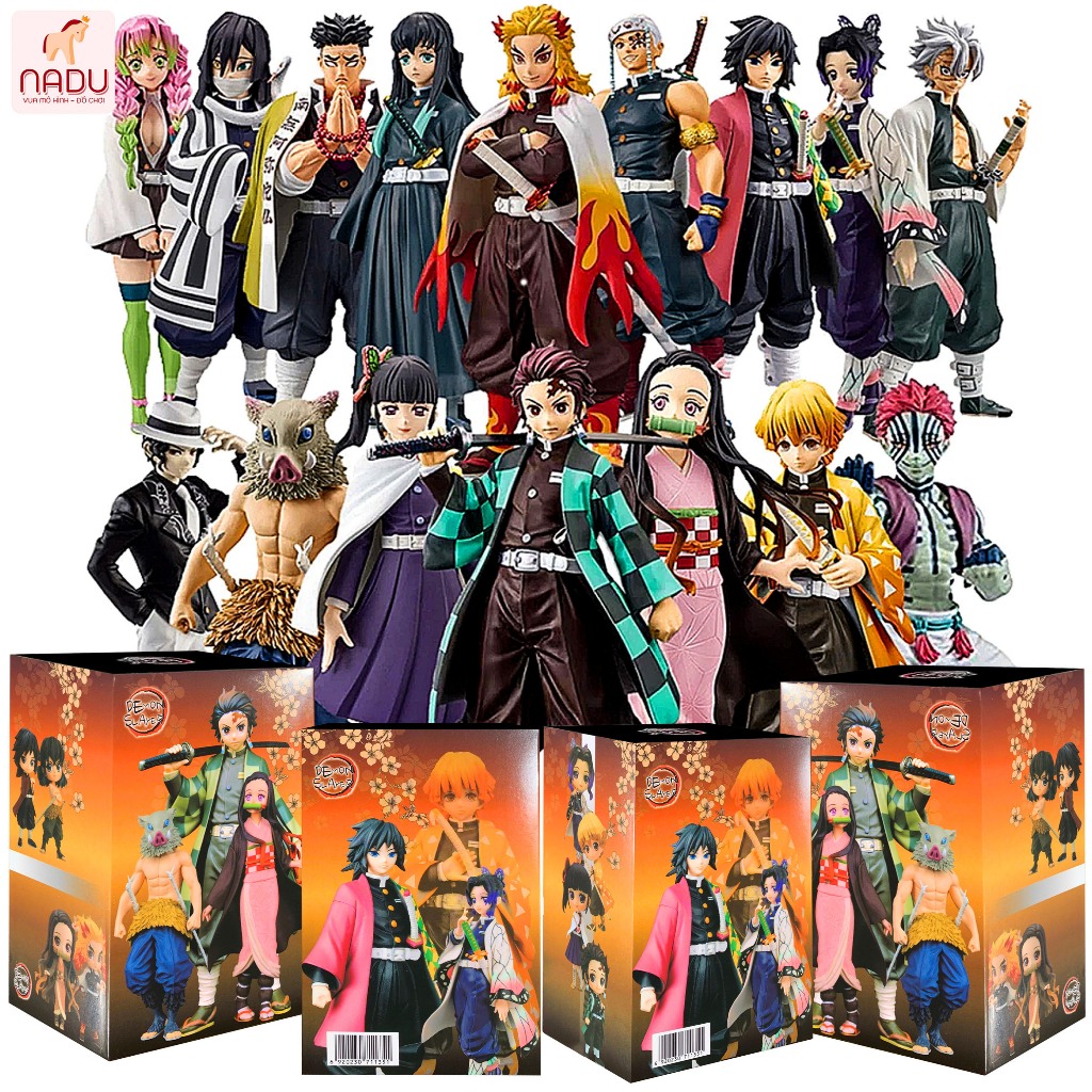 Kimetsu No Yaiba Demon Slayer Model -- Tanjrou,Nezuko,Inosuke,Zenitsu - 15–20cm - Premium Type