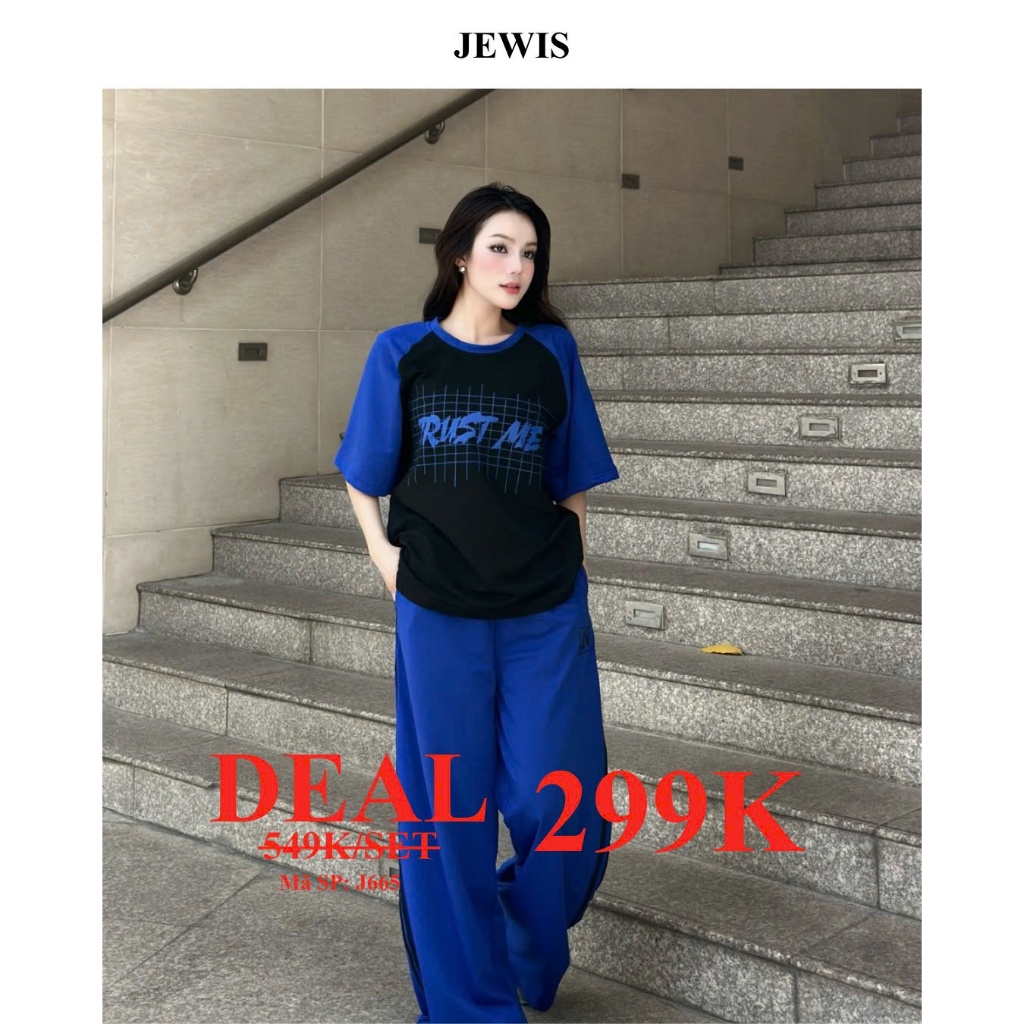 Set TRUST ME Jewis Tone Blue Mixed Black Personality Style - J665