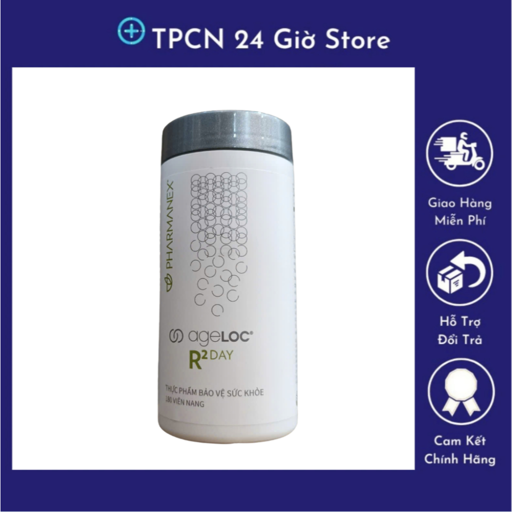 [Ho Chi Minh Express] Ageloc R2 Day Nuskin - เสริมความเข้มข้นและแจ้งเตือน (ขวด 180 เม็ด)