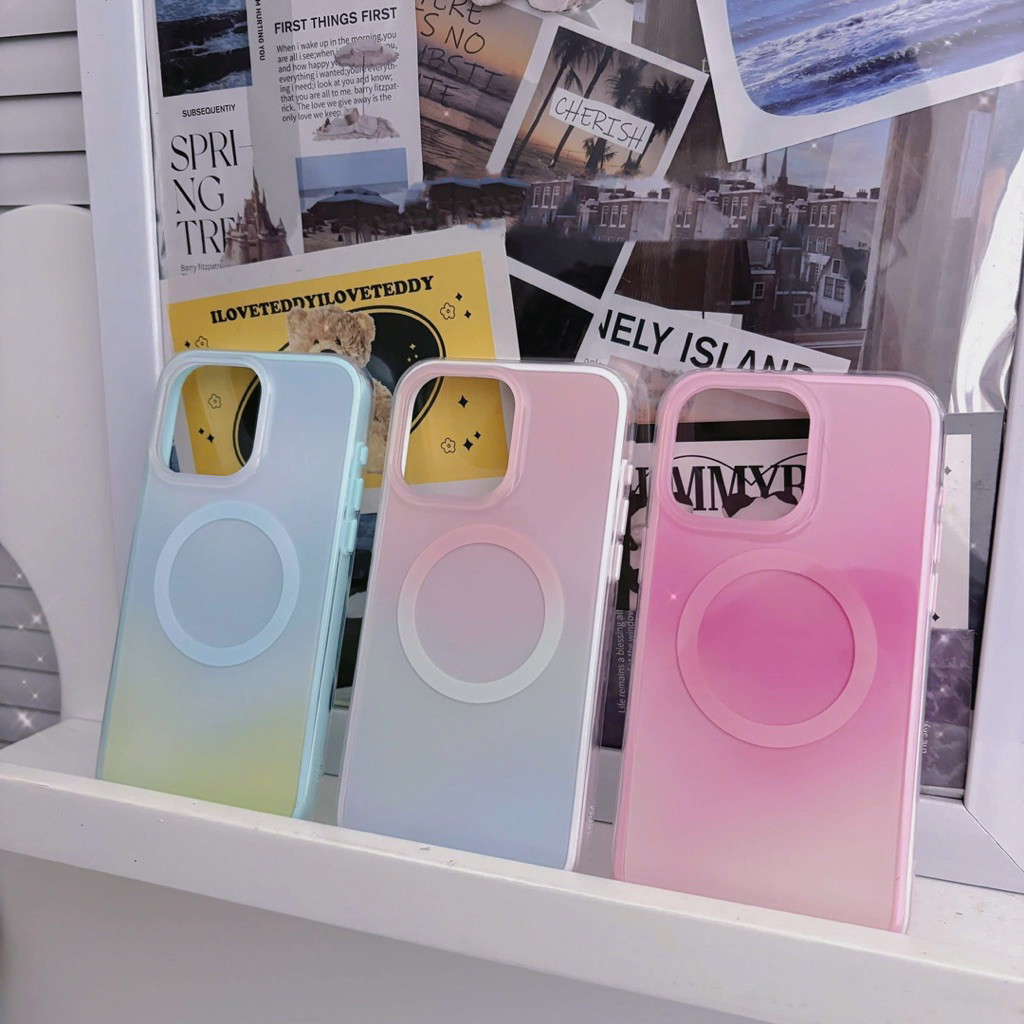 เคส IPHONE ROUND SUPPORTS การชาร์จสีนู้ด IU