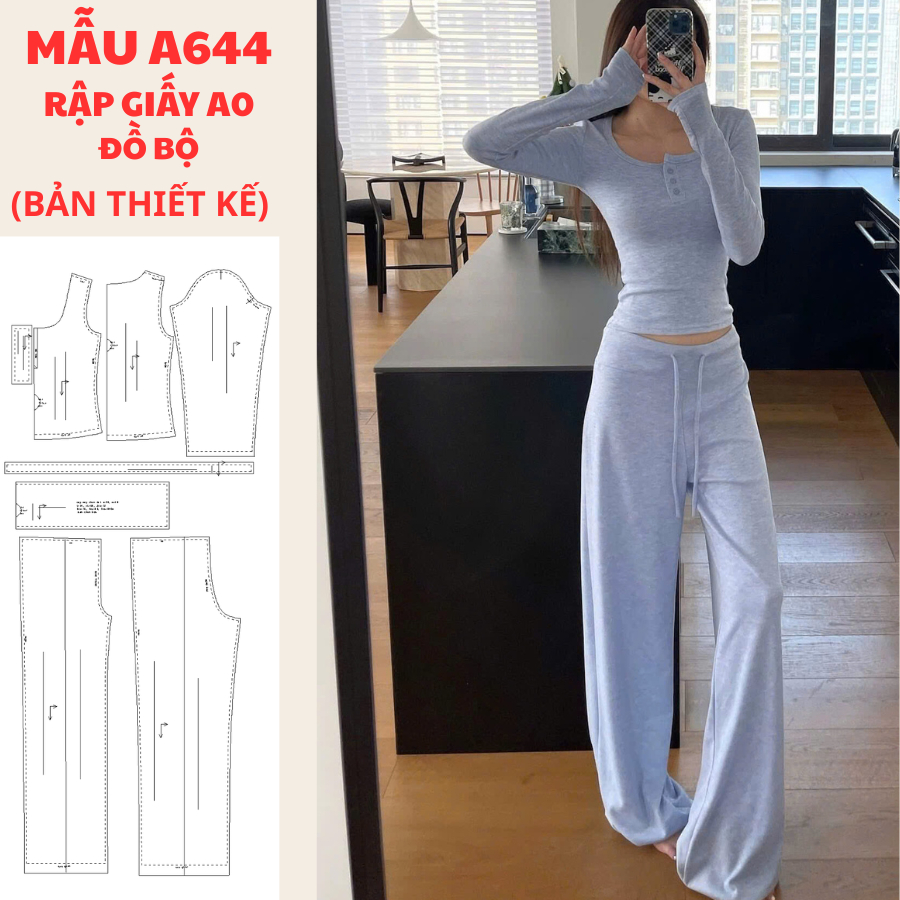 แผ่นกระดาษ A0 สําหรับ SEWINGERS-SUITS-A644