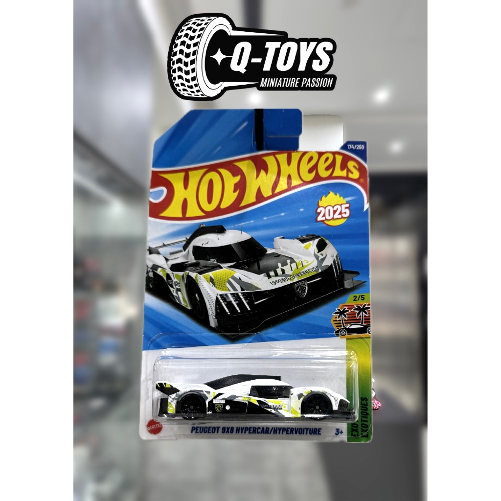 Qtoys Hot Wheels Peugeot 9X8 Hypercar/Hypervoiture รถโมเดล 1:64 สเกล