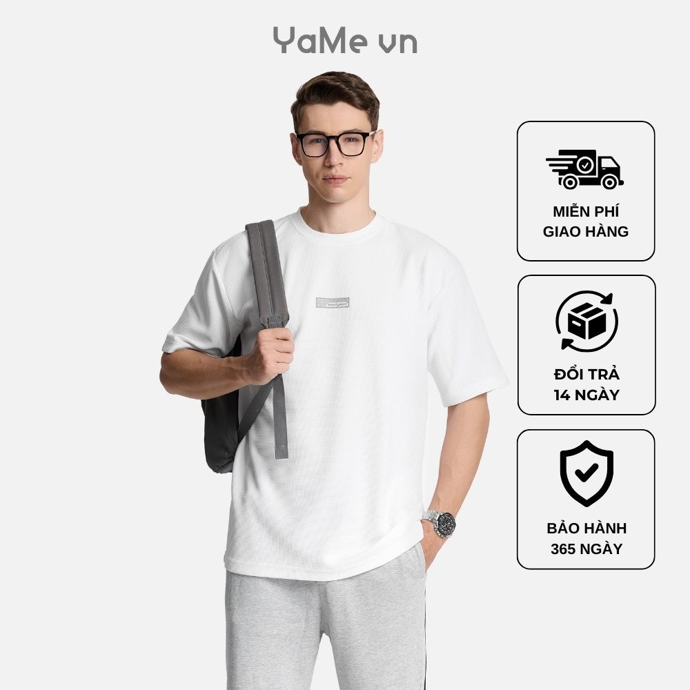 EasyCare เสื้อยืดผู้ชาย Quick Dry Less Wrinkle พิมพ์ Seventy Seven 010 ทรงหลวม F4 23213 |ยามี|