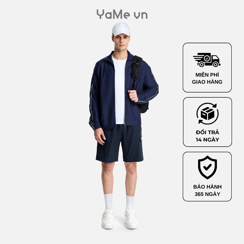 กางเกงขาสั้นผู้ชาย AirDry เอวยางยืดสุดเท่ Seventy Seven 031 ทรงหลวม F4 23289 |ยามี|