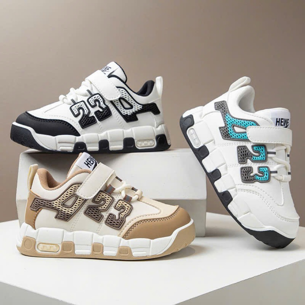 รองเท้าผ้าใบพื้นบุ รหัส 6613 ไซส์ 26-37