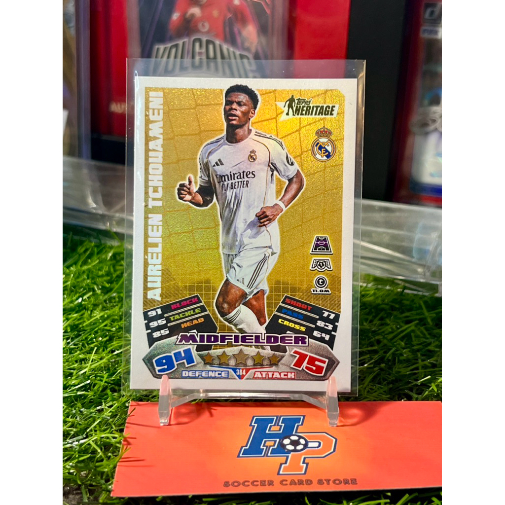 Tchouameni Heritage Topps Match Attax UCL 2025/26 การ์ดฟุตบอล