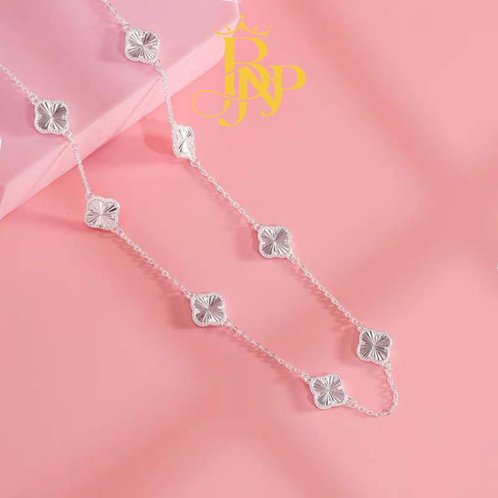 สร้อยคอกัดสี 4 แฉก BNP สร้อยคอเงินสุดฮอต