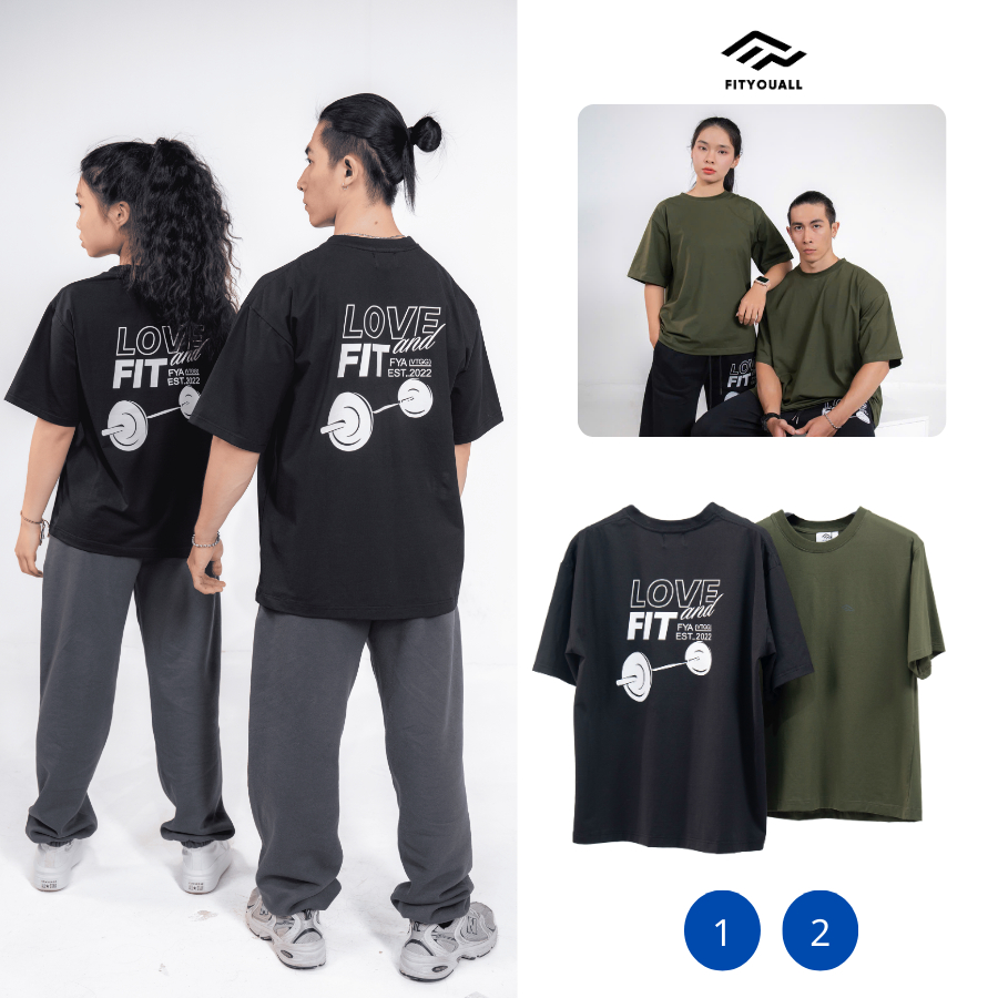 เสื้อยืดกีฬายิม 4-Way Love Unisex & Fit Collection FitYouAll