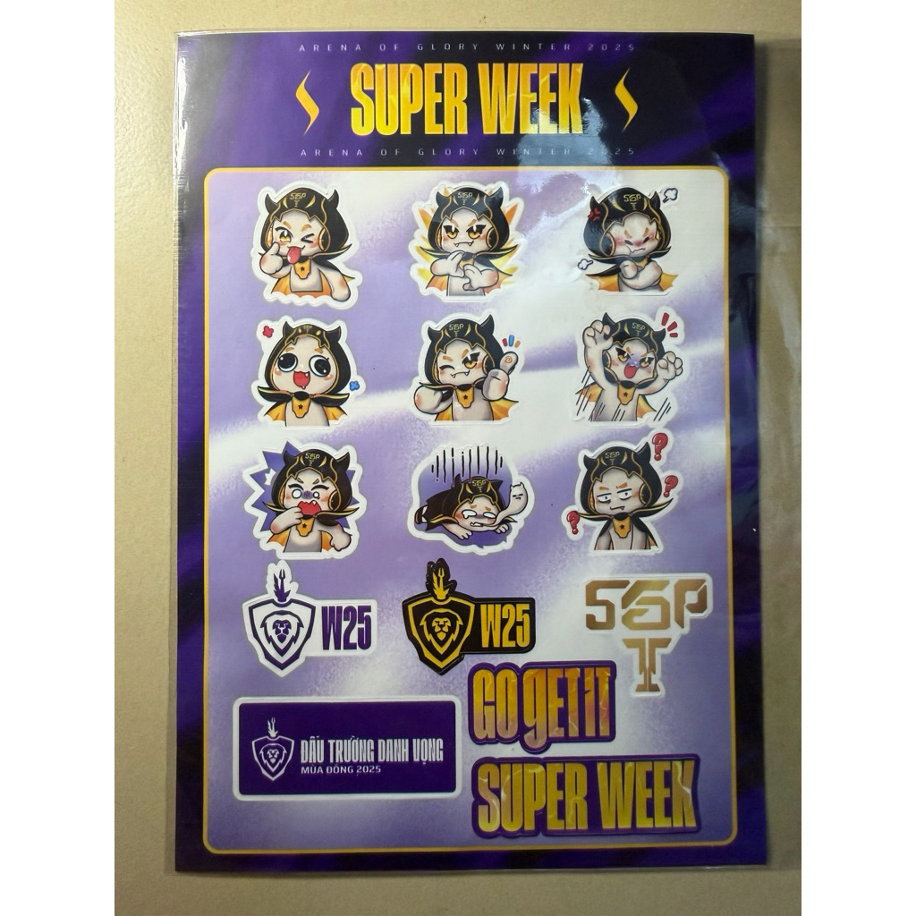 สติ๊กเกอร์มาสคอต Macon SGP SaiGon PhanTom AOG Super Week Lien Quan Mobile โดย Garena