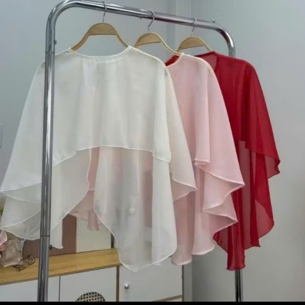 NTV CLOTHINGS เสื้อกาวน์ผ้าชีฟองสุดหรู ผ้าพันคอยาวแฟชั่น ฟรีไซส์ 059