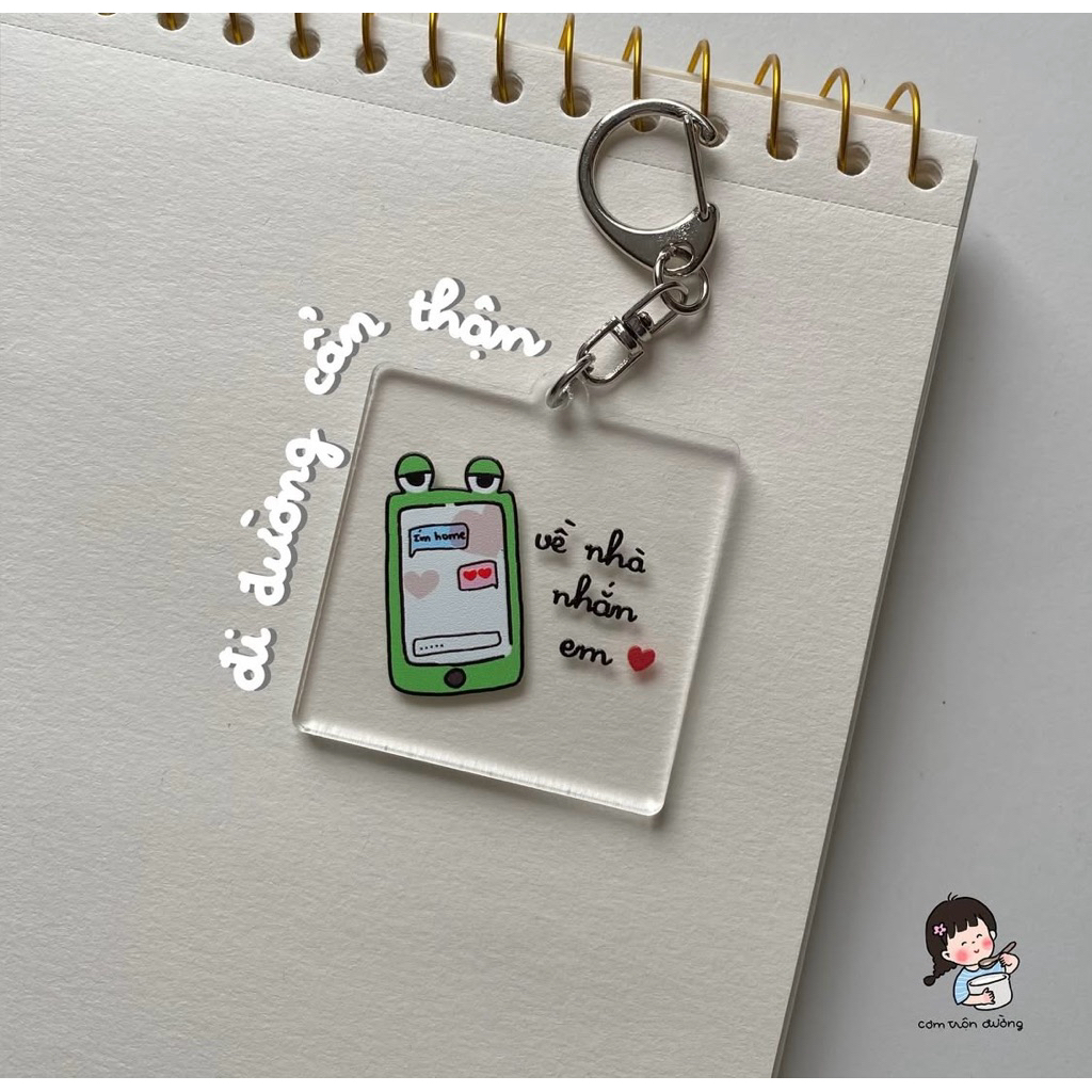 GIFT MESSAGE KEYCHAIN - GO TO MESSAGE ME - BINH THUONG SHOP