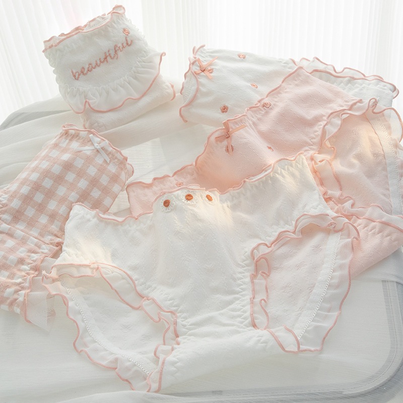 เซนบรา QN87 หนาต้านเชื้อแบคทีเรียระงับกลิ่นกายชุดชั้นในสตรีผ้าฝ้ายแห้งเร็วสีสวย