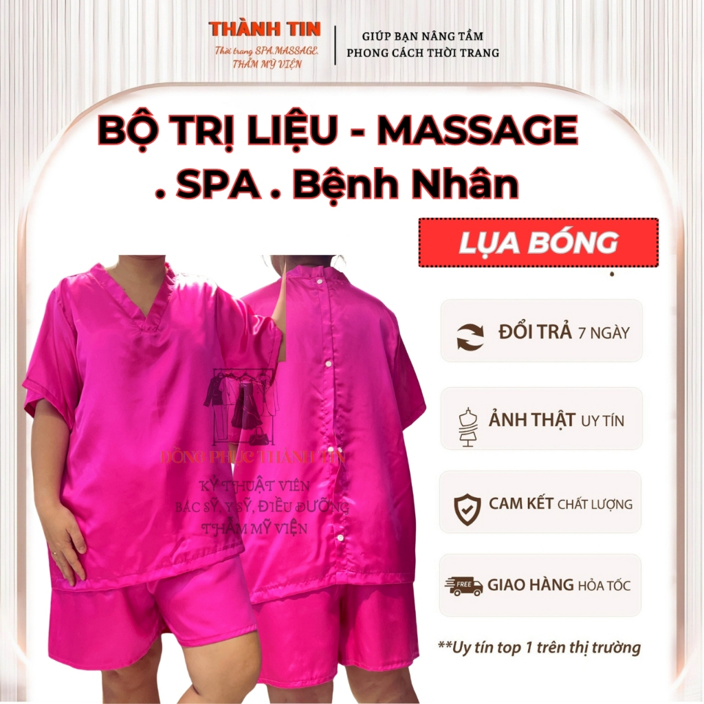 Thanh Tin Silk oriental spa Set - ชุดนวดในรูปแบบคอเต่า ผ้าไหมคุณภาพสูง นุ่ม โปร่งสบาย