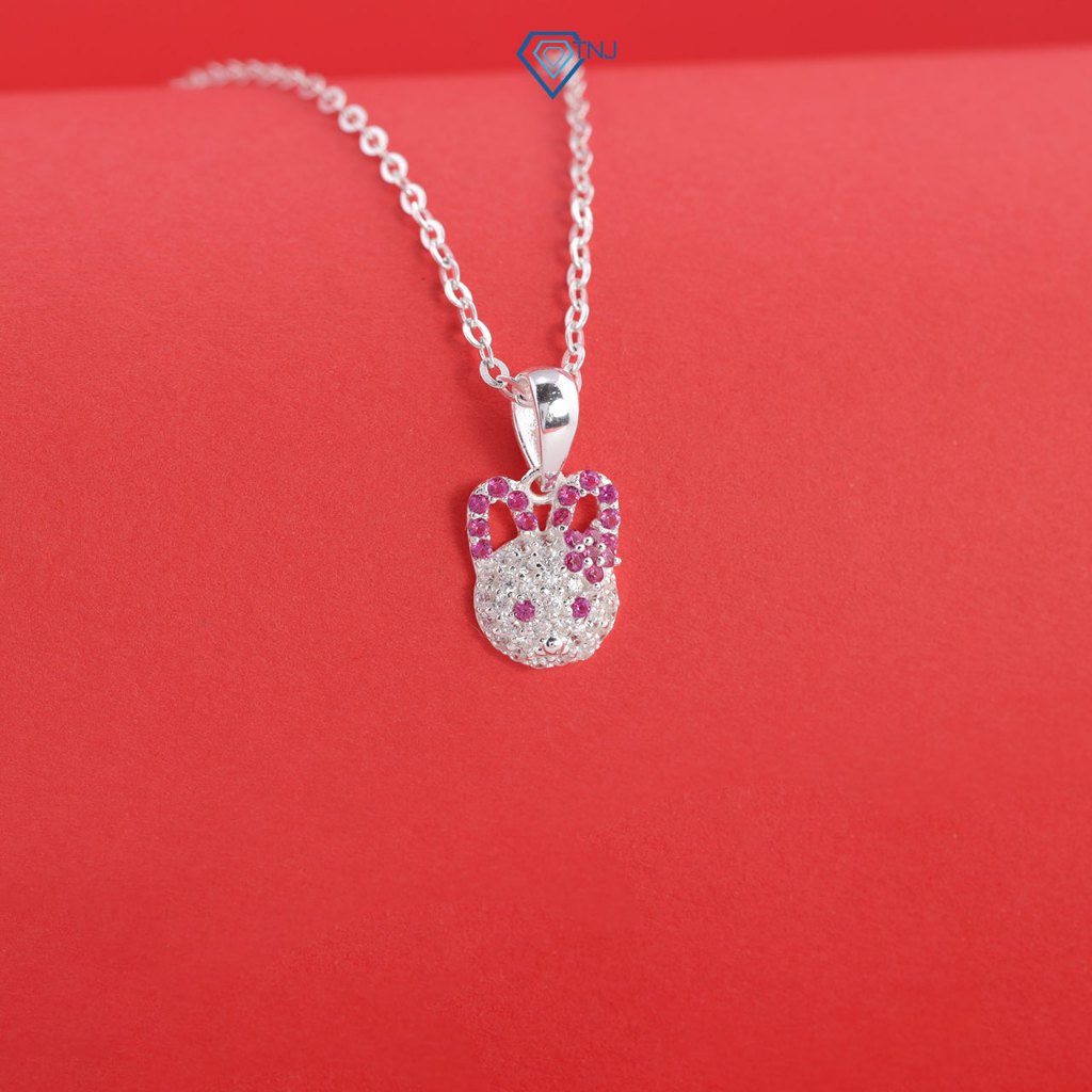สร้อยคอรูปกระต่ายน่ารักสําหรับเด็กผู้หญิงมีหิน DTN0051 - TNJ Jewelry