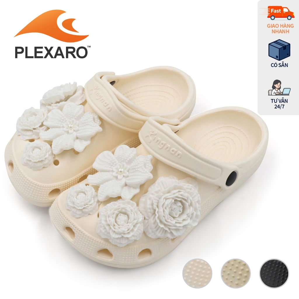 รองเท้าแตะ Crocs สําหรับเด็กและผู้ใหญ่ EVA แฟชั่นพื้นรองเท้าบางสบาย B159AT ไซส์ 24-40