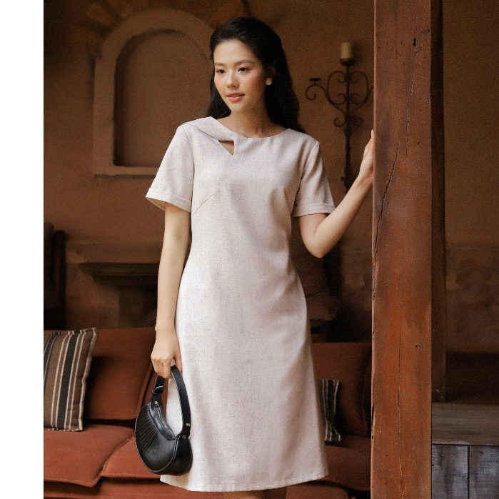 DAN CHAU 3665 สายสะพายผ้าลินิน ไซส์ ML XL 2XL