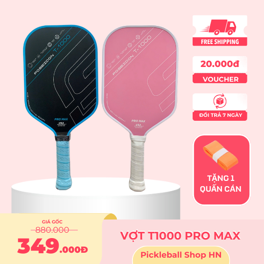 ไม้ Pickleball T1000 PRO Max ไม้แร็กเก็ตน้ําหนักเบา จับง่าย รองรับที่ทรงพลังเป็นพิเศษสําหรับผู้เริ่ม