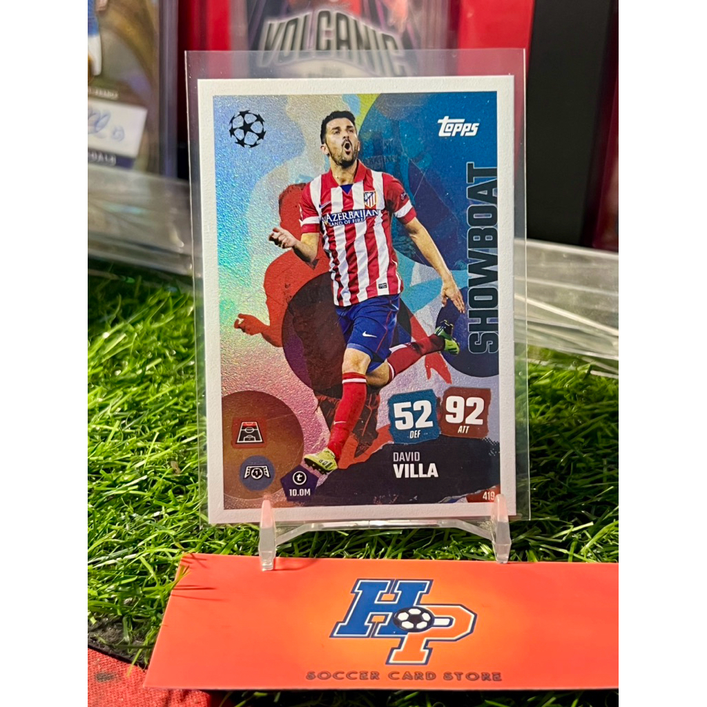 การ์ดฟุตบอล David Villa Showboat Topps Match Attax UCL 2025/26
