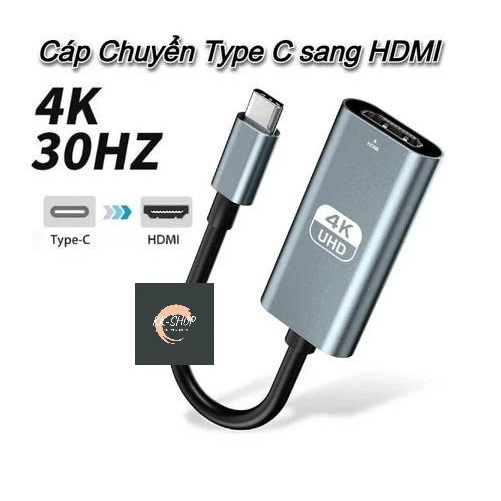 60Hz/USB Type C 3.2 ถึงสายอะแดปเตอร์ HDMI 30Hz 60Hz 144Hz แล็ปท็อปโทรศัพท์มือถือ Thunderbolt 3 4