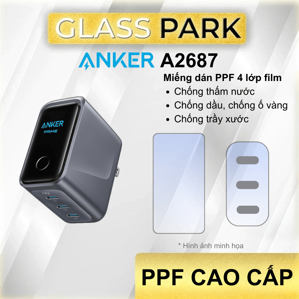 สติกเกอร์ฟิล์มป้องกัน PPF 4 ชั้น Anker A2687 คุณภาพสูง กันรอยขีดข่วน ติดทนนาน