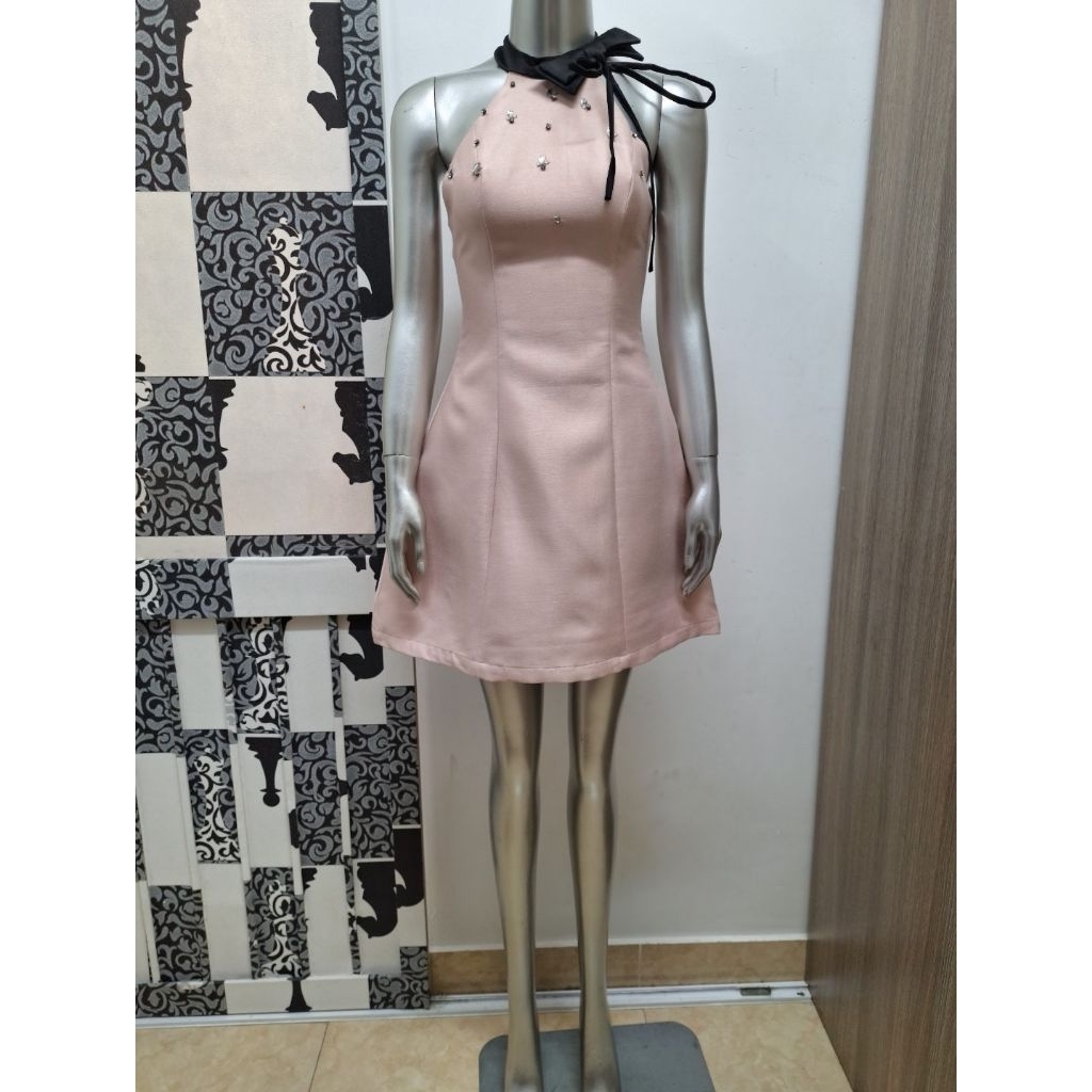 Rechic rhinestone แขนกุดชุดแฟชั่นเยาวชน