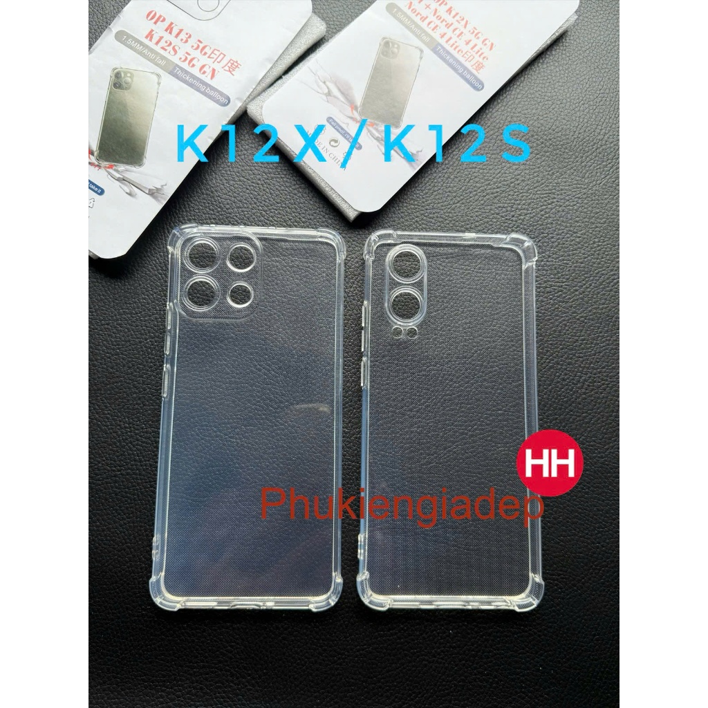 Oppo K12, K12 Plus, K12X, K12S เคสยืดหยุ่น, กันกระแทก 4 มุม, การป้องกันกล้องแบบโปร่งใส