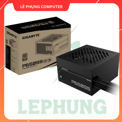 GIGABYTE GP-P650SS พาวเวอร์ซัพพลายคอมพิวเตอร์ - 650W - 80 Plus Silver 3 ปี