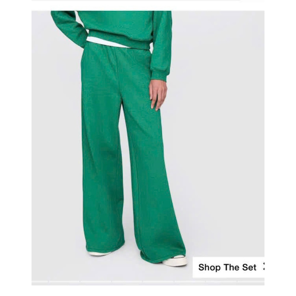 (DEFECTIVE PRODUCT) กางเกงวอร์มขากว้างผู้หญิง GAP ส่งออกจาก vnxk