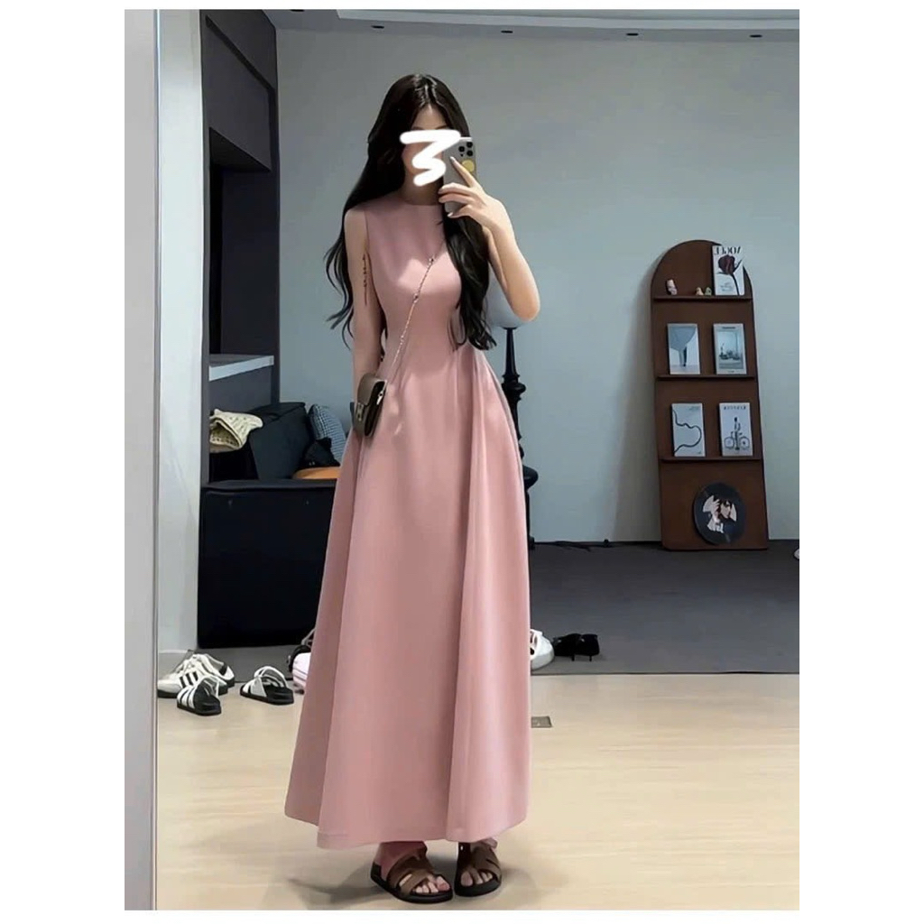 BECHIC ชุดเดรสปาร์ตี้โมโนโครม A-Line คุณภาพสูง