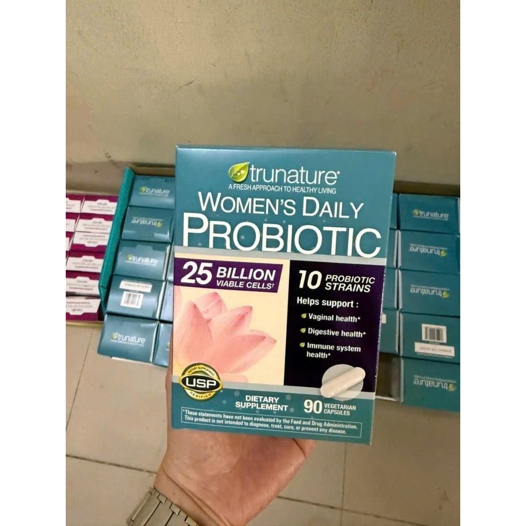 ยาโปรไบโอติกสําหรับผู้หญิง Womens Daily Probiotic Trunature USA. 90 เม็ด