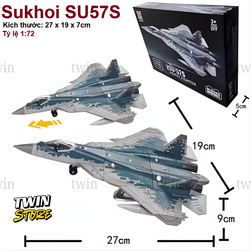 Sukoi SU57S โมเดลประกอบเครื่องบินและถังเฮลิคอปเตอร์สารพันของสะสมตกแต่งของขวัญ M8 TW