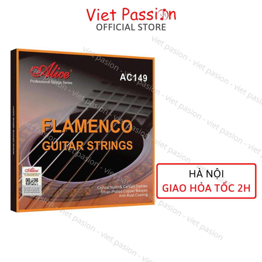 สายกีต้าร์คลาสสิก Alice AC149 ของแท้สายไนลอนสําหรับกีตาร์คลาสสิกคุณภาพ Viet Passion