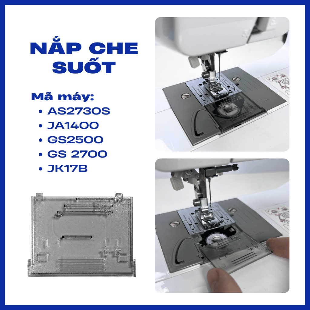 BROTHER ZIN SEWING ผ้าคลุมเครื่องกรอง AS2730S, JA1400, GS2500, GS2700, JK17B,...