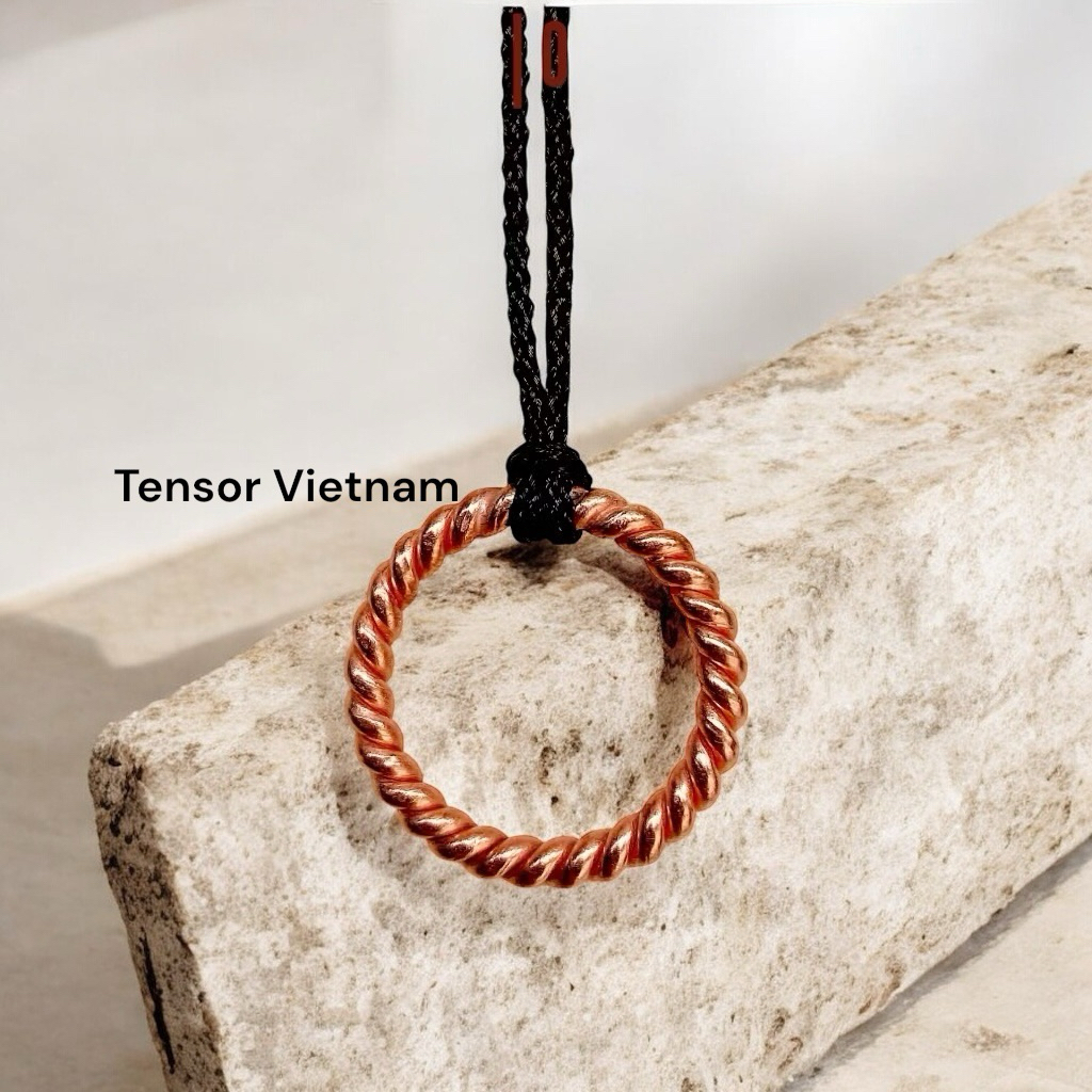 Tensor Ring จี้เดี่ยวทองแดงบริสุทธิ์ 144mhz (ไม่มีโซ่) ทองแดงบริสุทธิ์