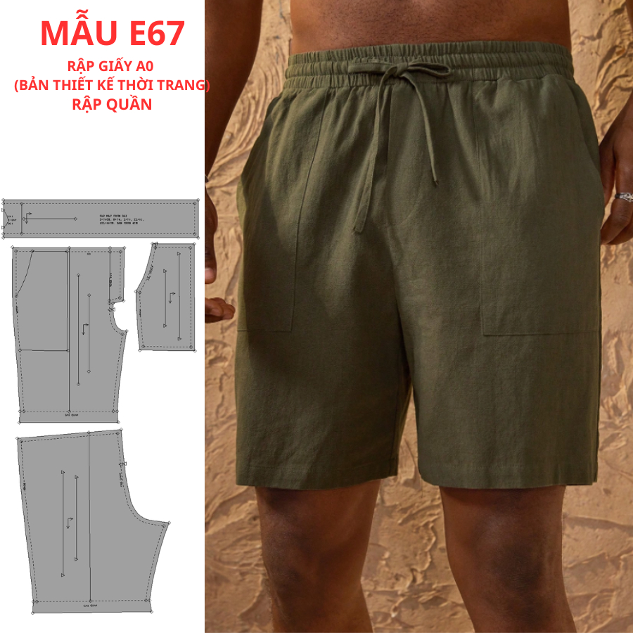 แผ่นกระดาษ A0 สําหรับ SEWINGERS - รหัสทองผู้ชาย E67