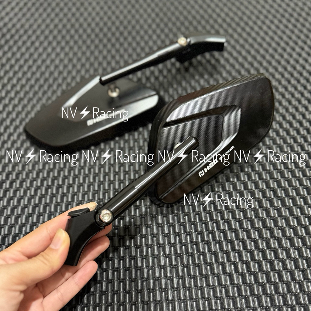 กระจกมองหลัง H2C V2 ของแท้ - V5 - V9 - E1 - E2 - E3 ติดตั้งได้กับรถหลายรุ่น