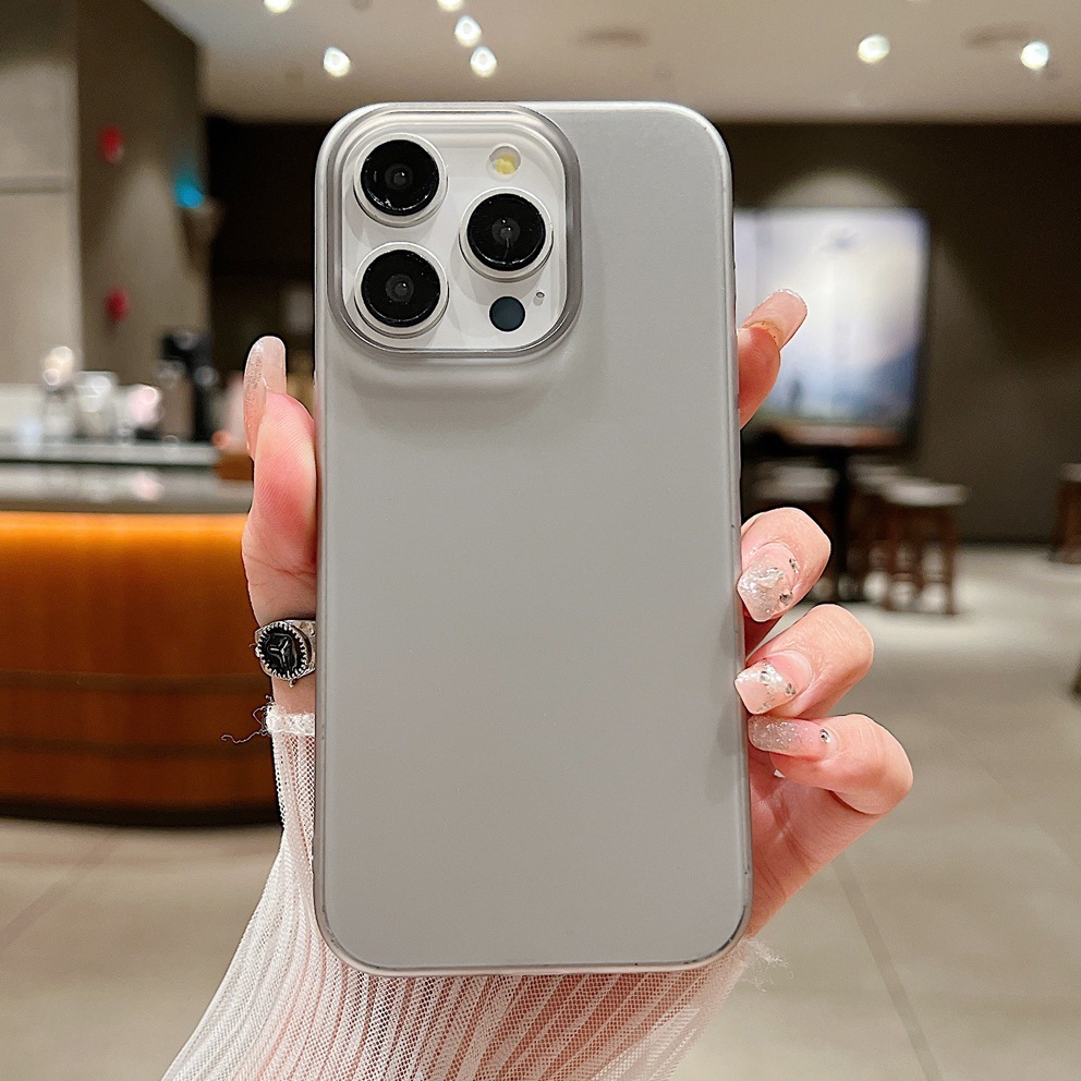 เคสโทรศัพท์ป้องกันการเปรอะเปื้อน 2 สีสีเทา/ใสสําหรับ IPhone Slim, Light, Compact Design PK039